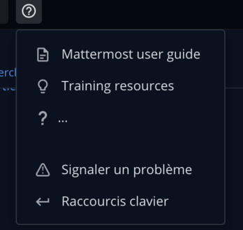 aide sur Mattermost